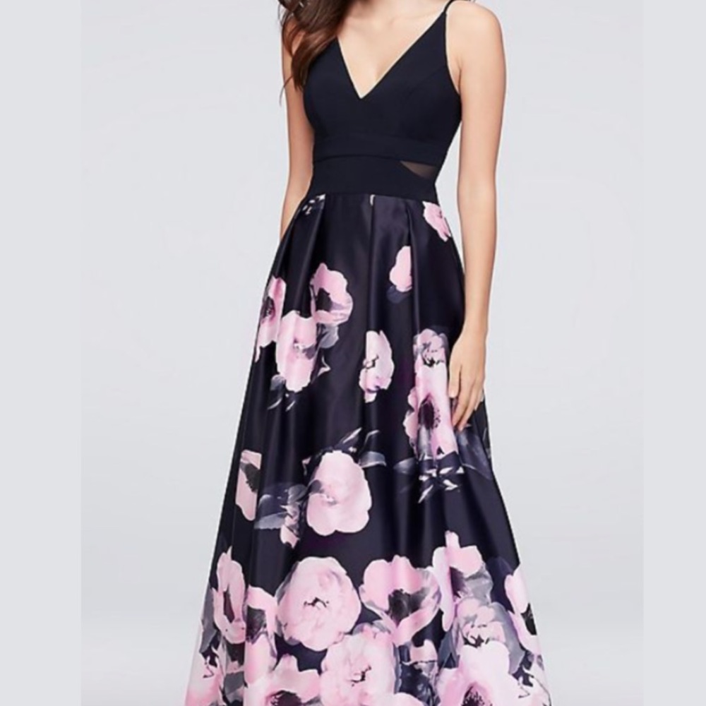 David’s Bridal Long Prom Floral dress